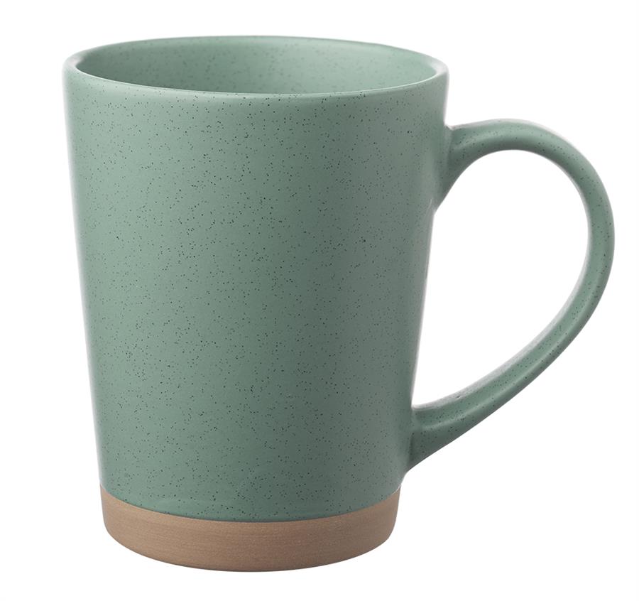 Nebula Speckled Clay Coffee Mugs -16 oz - Mint