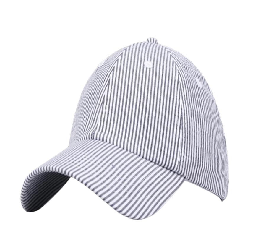 Lightweight Cotton Seersucker - White-Charcoal