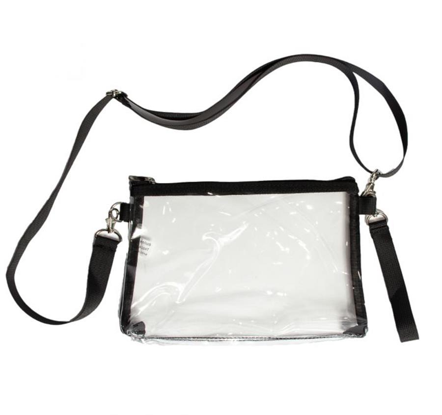 Clear Stadium Purse - Black