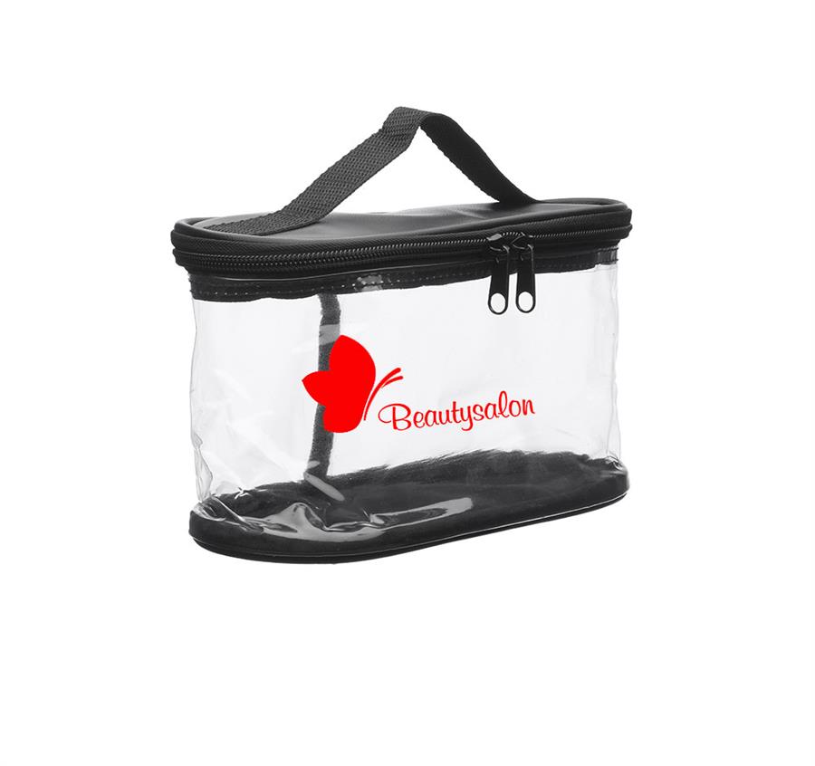 Clear PVC Cosmetic Travel Bags with Handle