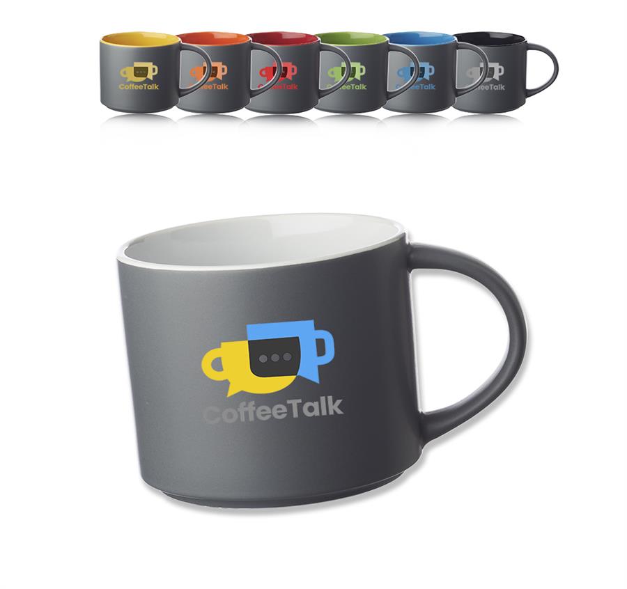 Matte 16 oz. Stackable Ceramic Mugs