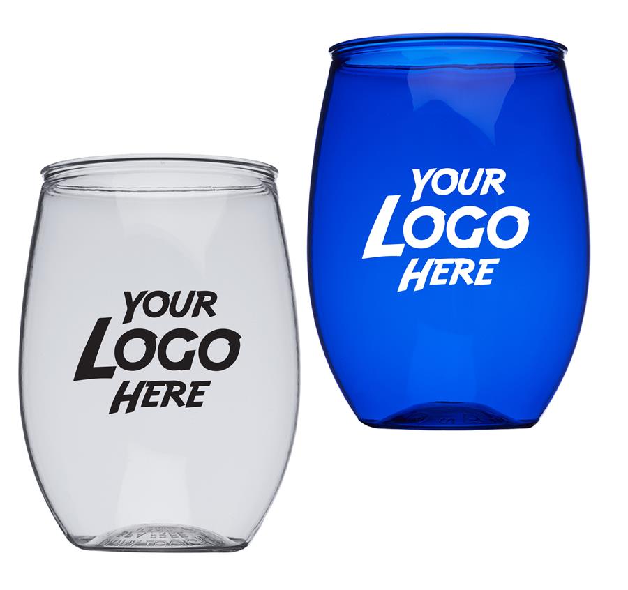 Plastic Stemless Wine Glass - 16 oz