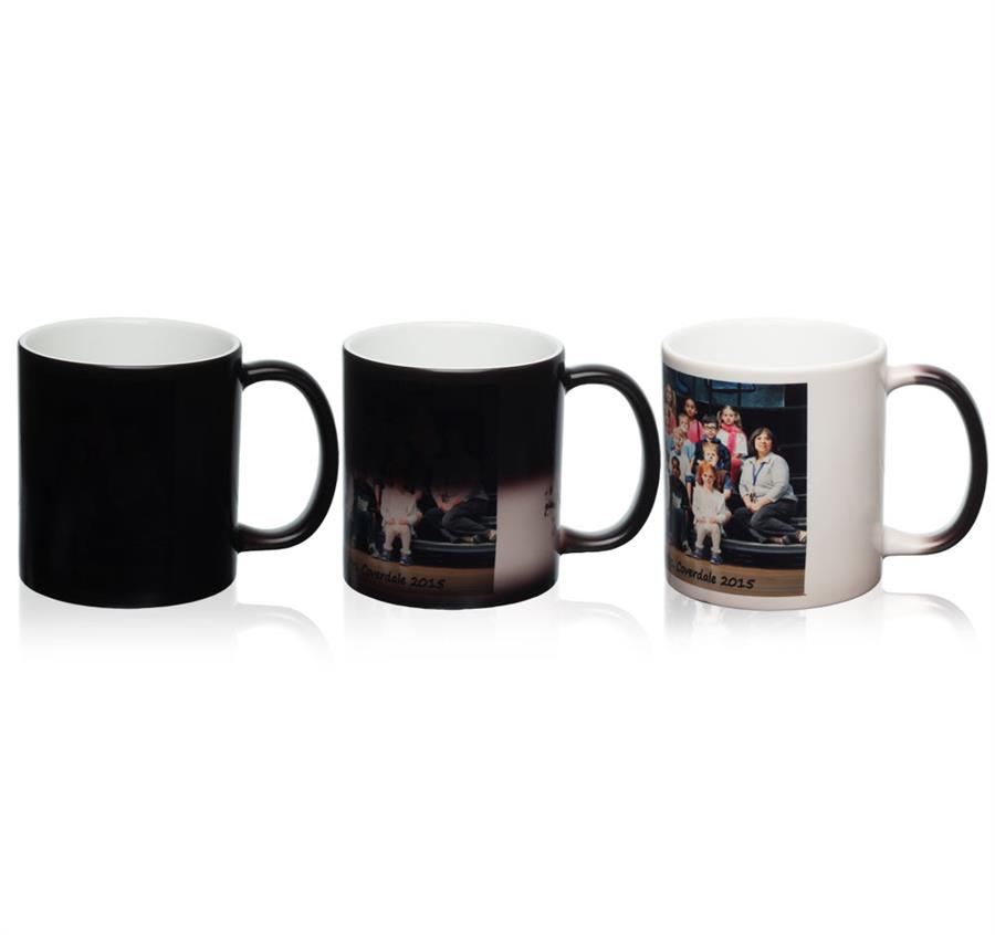 Magic Personalized Photo Mugs 11 oz. - Black