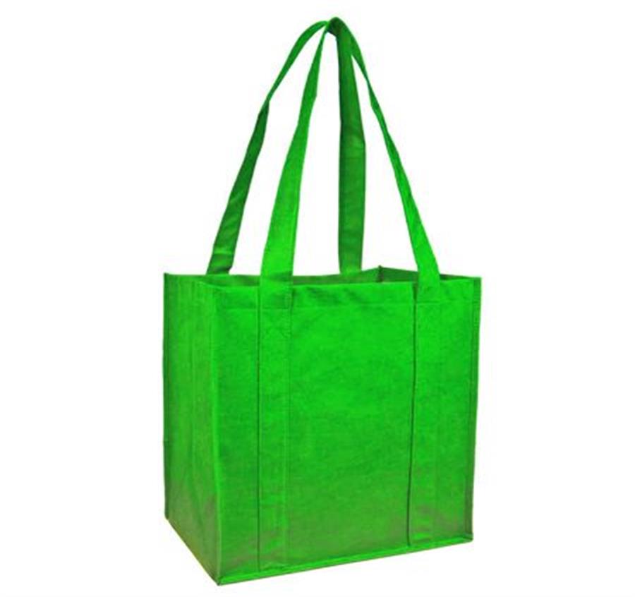 Reusable Shopping Tote Bag - Lime Green