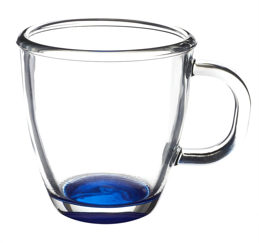 London Glass Coffee Mugs - Blue