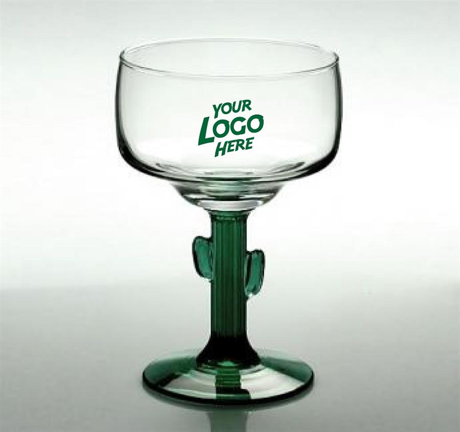 Libbey Cactus Etched Margarita Glasses