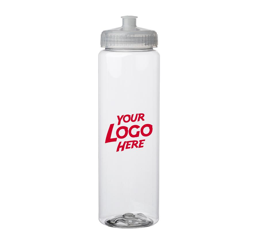 Poly-Clear Plastic Water Bottles 32 oz.