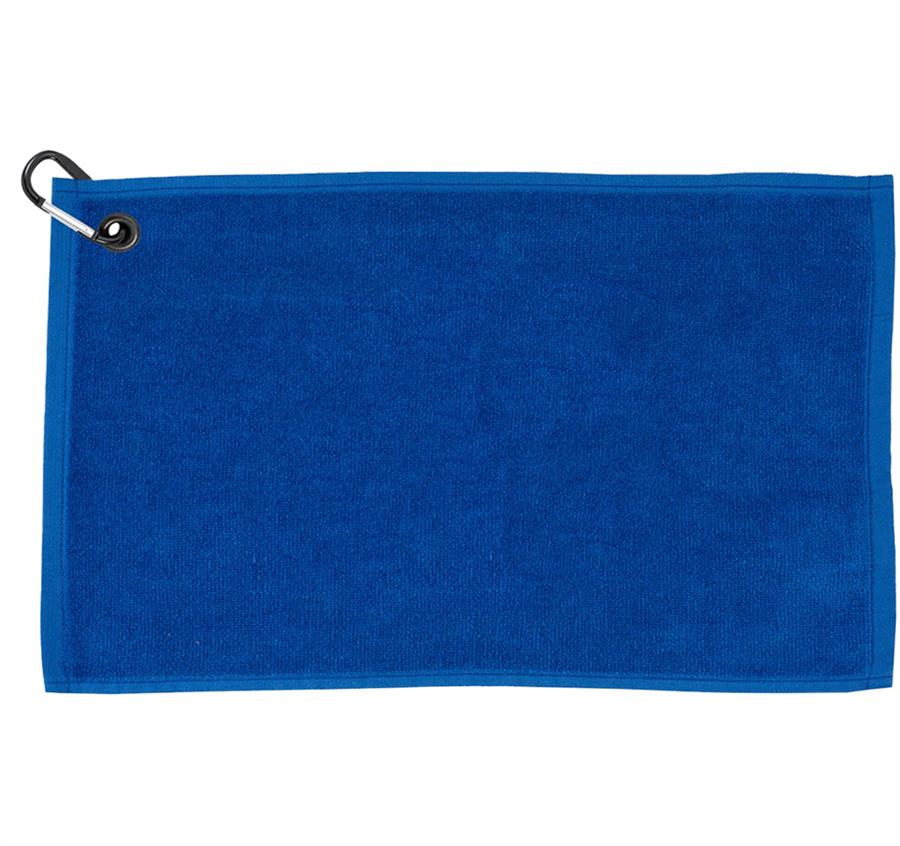 Terry Velour Colored Golf Towel - Royal