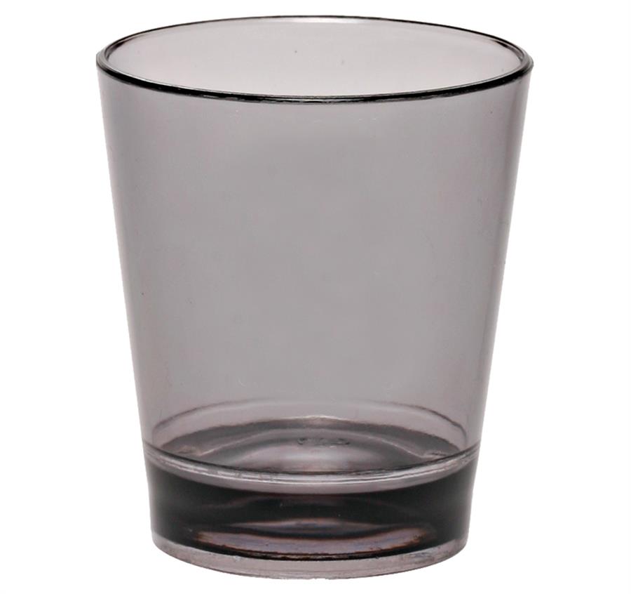 Translucent Plastic Shot Glasses - Charcoal