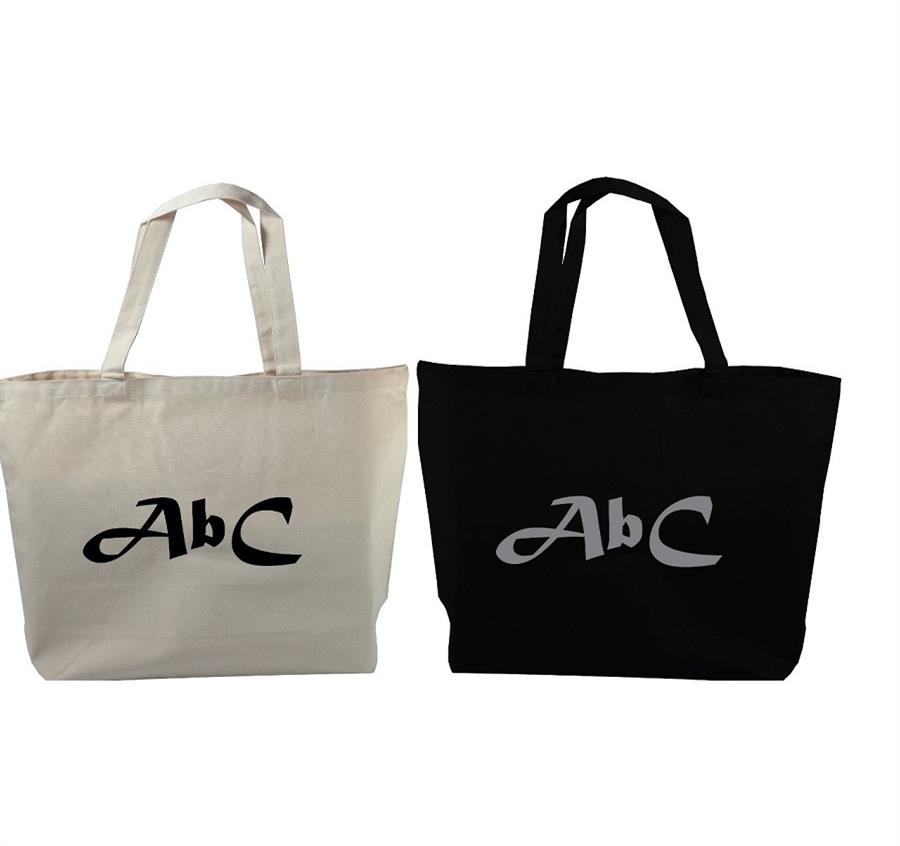 Jumbo Canvas Tote with Canvas Handles
