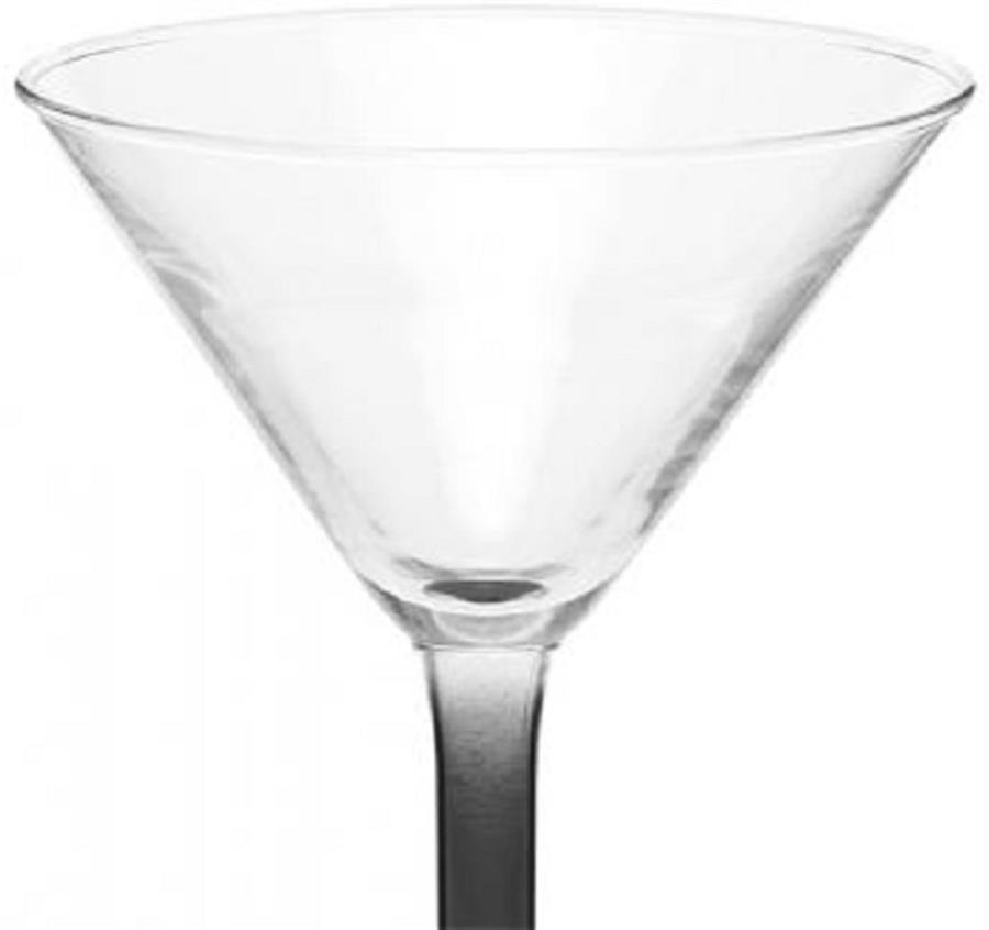 Libbey Salud Grande Wedding Martini Glasses - Black