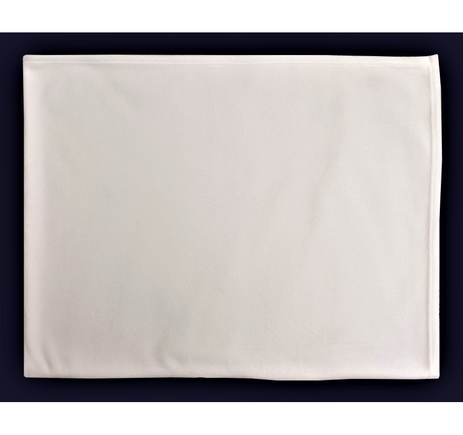 60 x 80 Sublimated Fleece Blanket - White