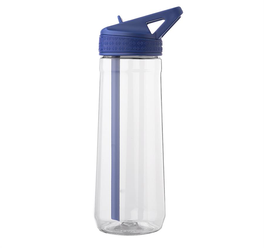 Fitness Plastic Water Bottle with Sip Straw 30 oz. - Blue