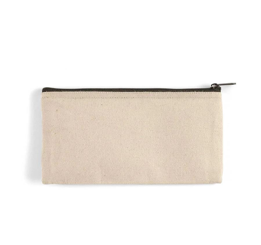 Flat Cosmetic Pouch - Natural