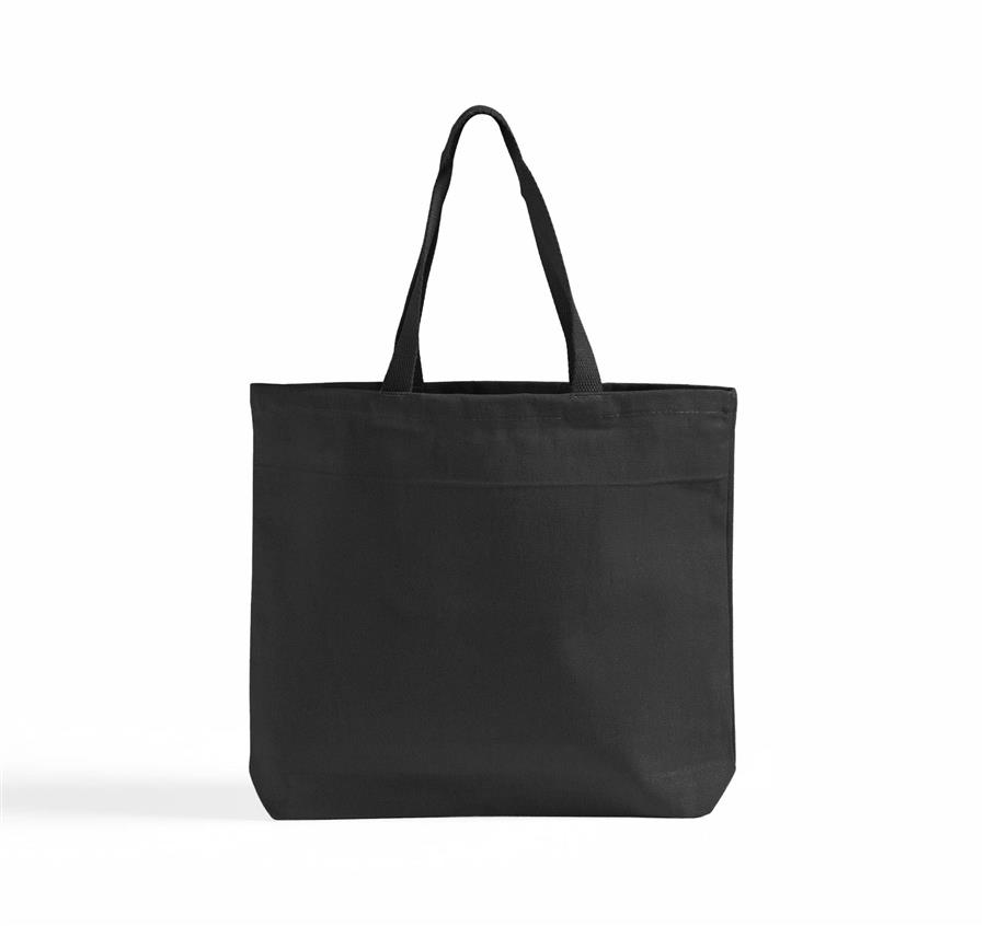 Denim Twill Tote Bag - Black
