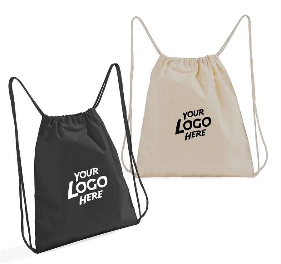 Small Canvas Drawstring Backpack