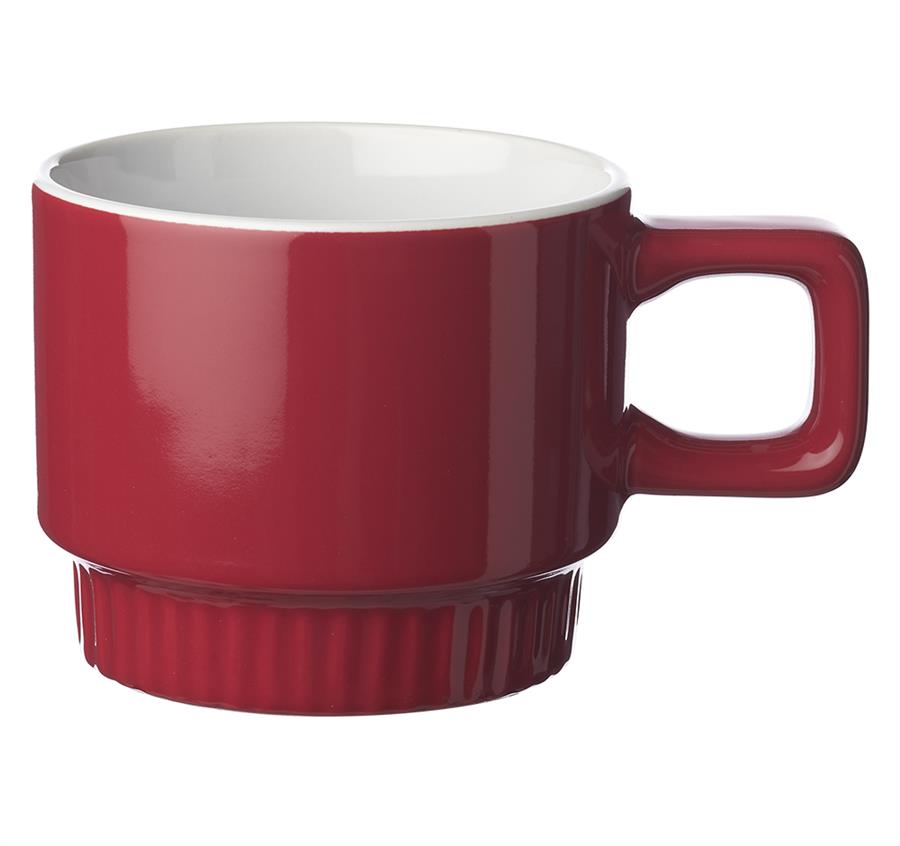 Rexburg 10 oz. Stack -N- Sip Mugs - Red