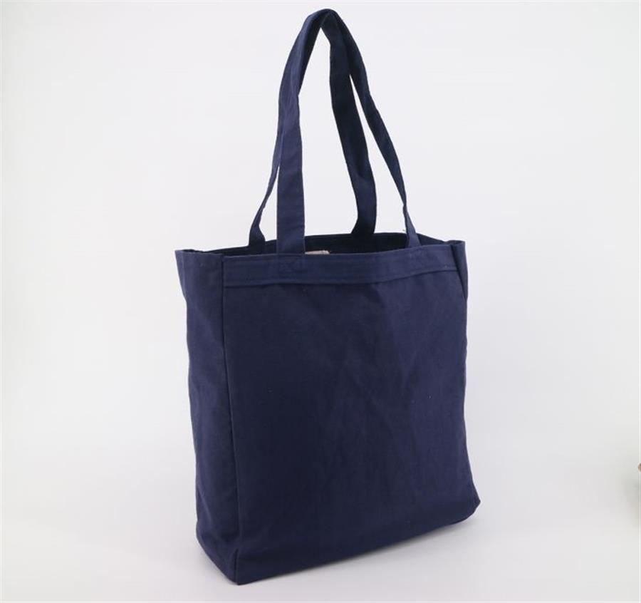10oz Cotton Canvas Tote Bag - Navy