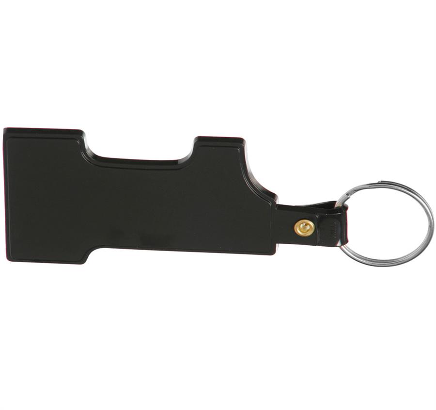 Soft Plastic Keychain - Black