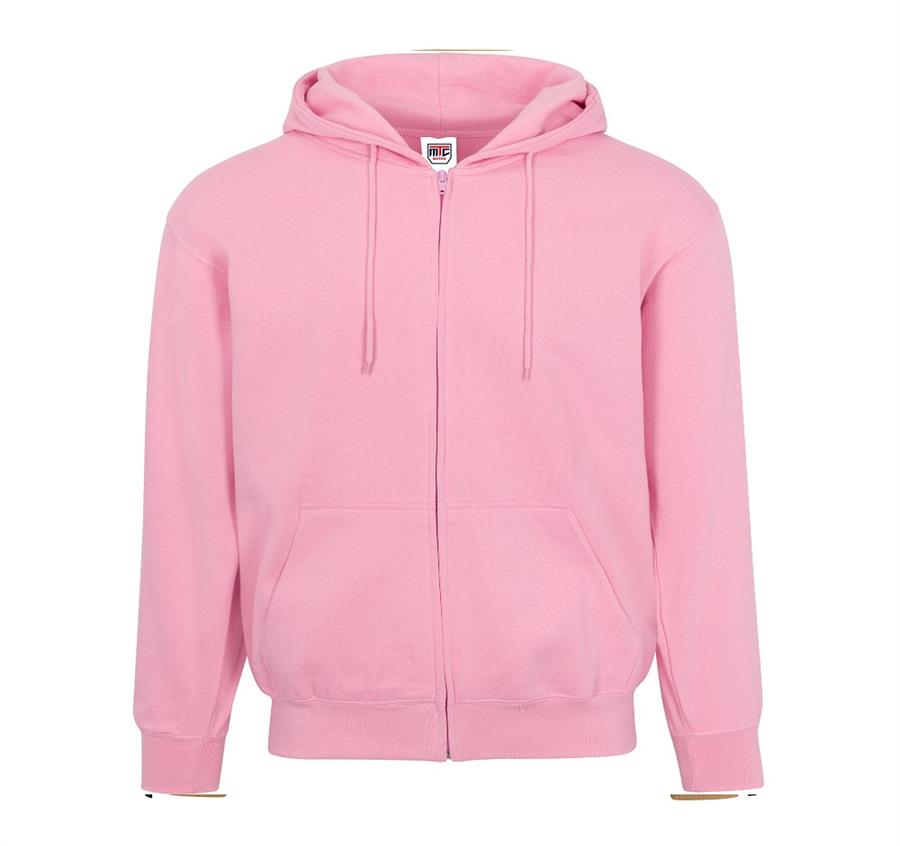 Premium Full Zip Hoodies - 7.8 oz - Light Pink