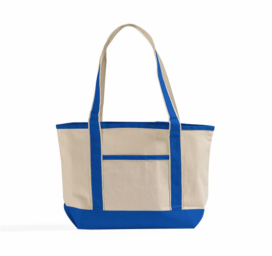 Medium Deluxe Canvas Tote Bag - Royal