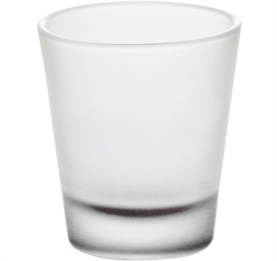 Frosted Glass Shot Glasses - Black