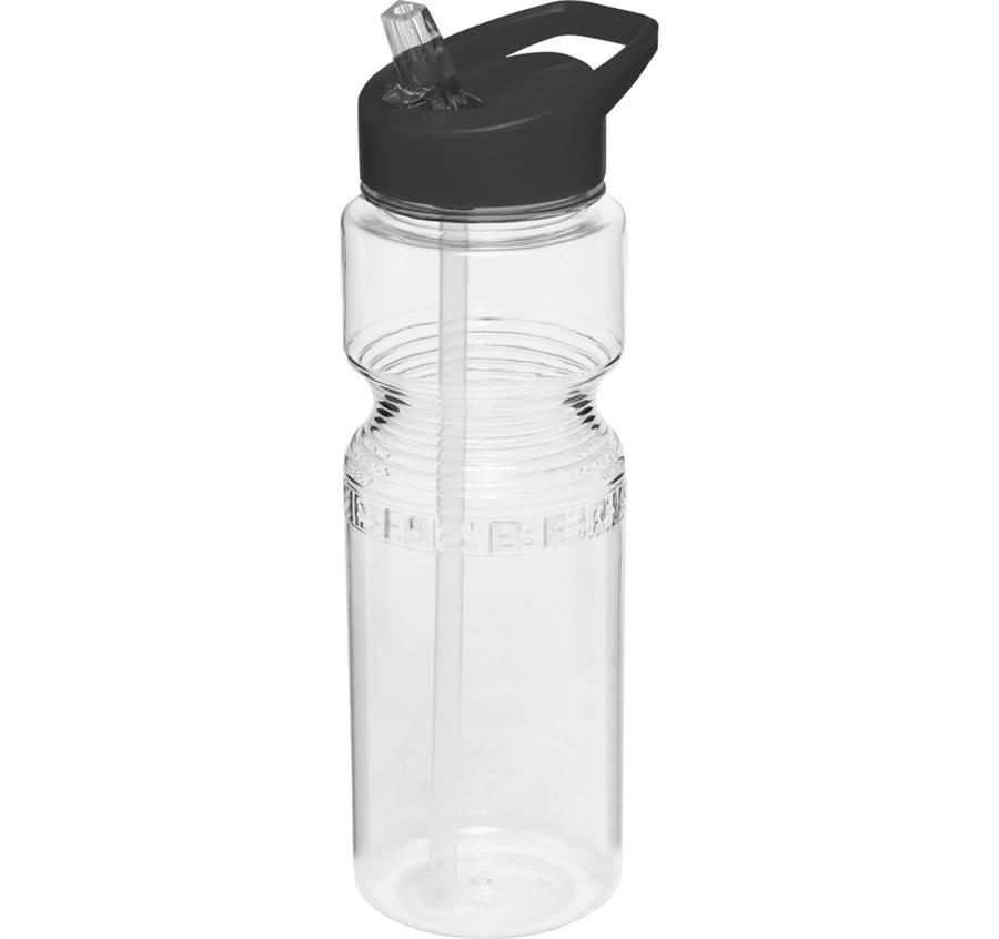 Sports Bottles with Straw 28 oz. - Black