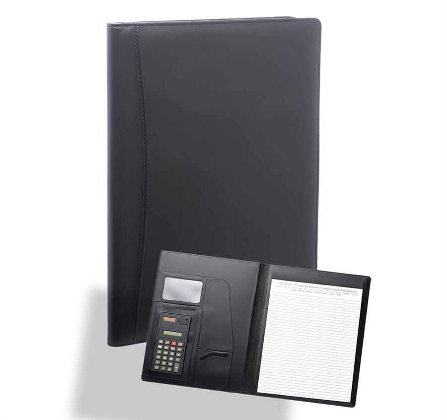 Calculator PU Leather Portfolios