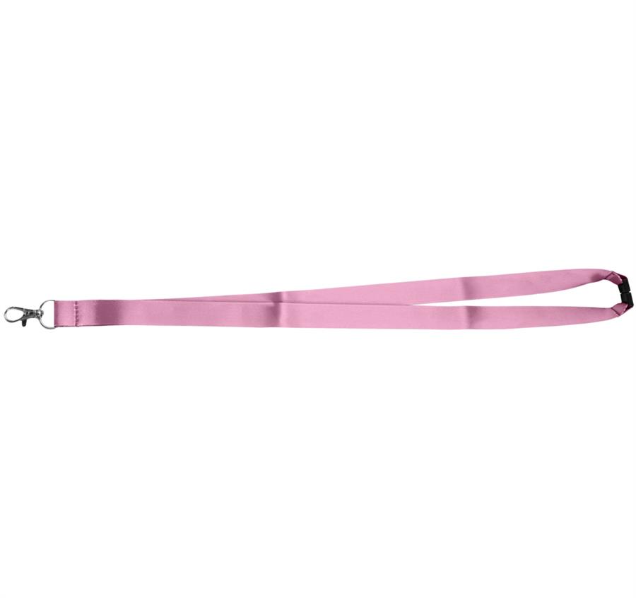 USA Made Dye-Sub Lanyard with Safety Breakaway - Pink