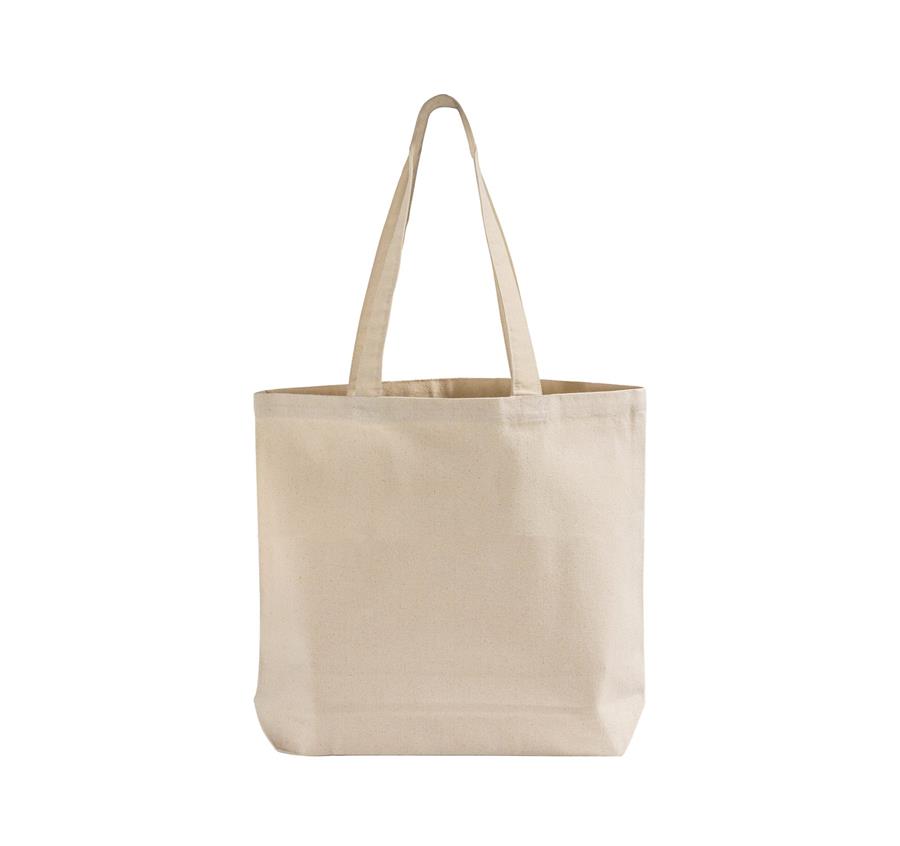 Canvas Value Gusset Tote - Natural