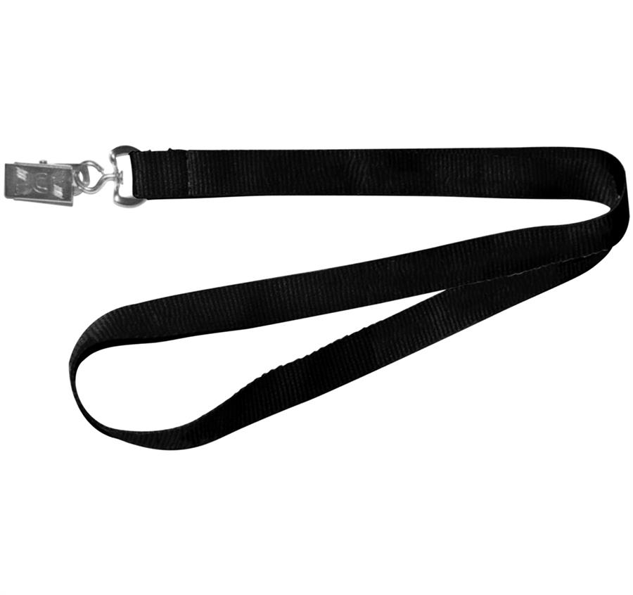 Polyester Silkscreen Lanyard - Black