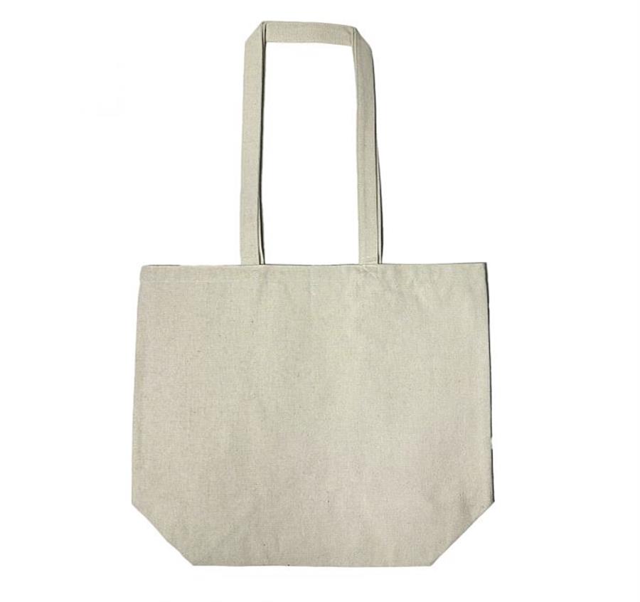 Midweight Recycled Canvas Tote Bag - Natural