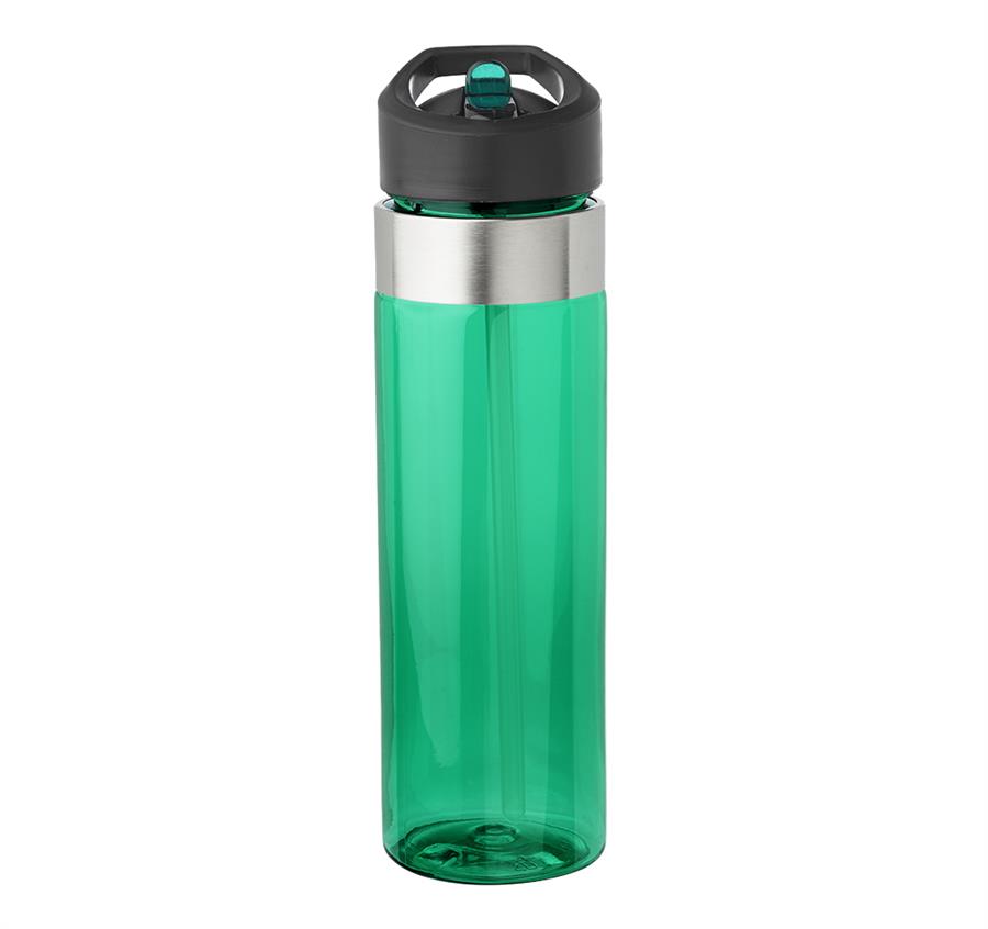 Plastic Water Bottles - 24 oz - Green