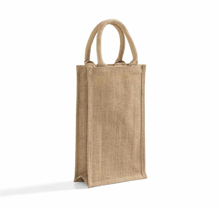 Jute Wine Bag - 2 Bottles