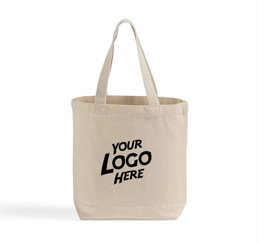 12" Small Canvas Tote Bag
