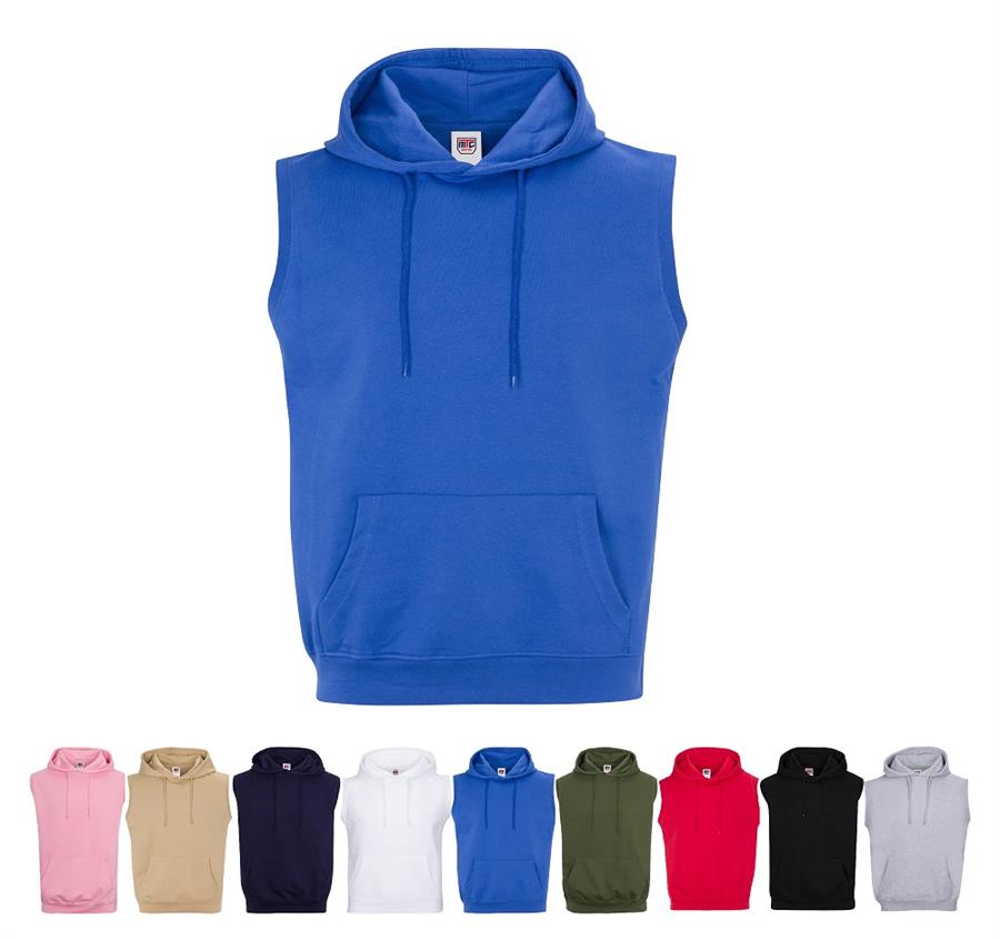 French Terry Sleeveless Hoodies - 8 oz