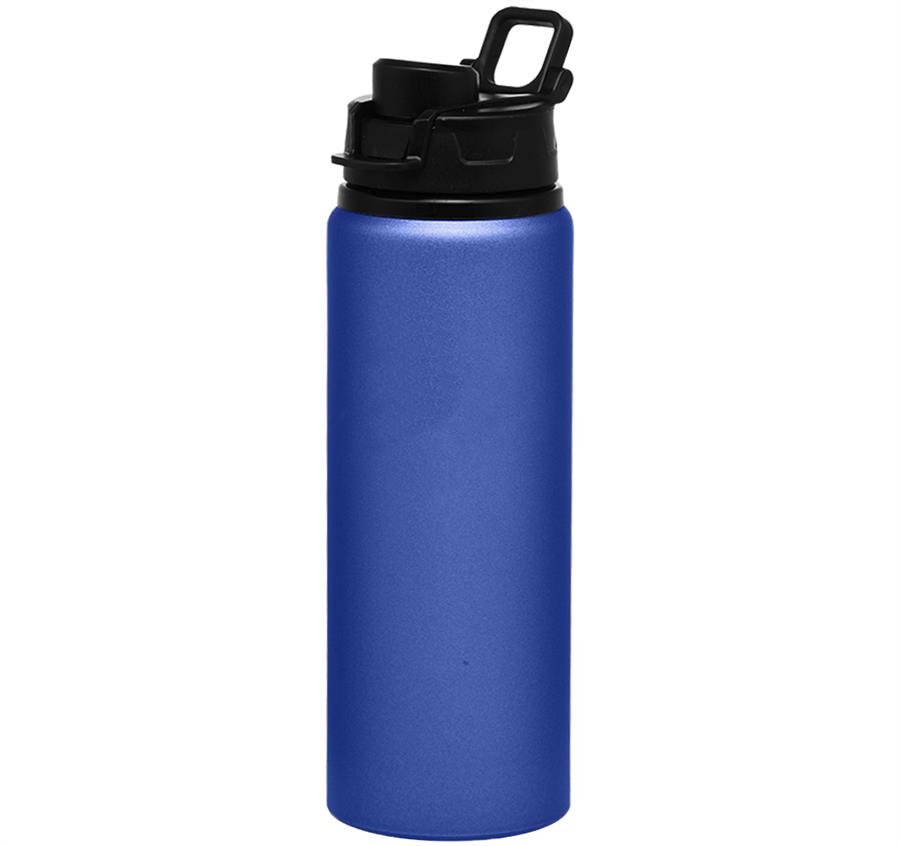 Aluminum Water Bottles with Snap Lid - 25 oz - Blue