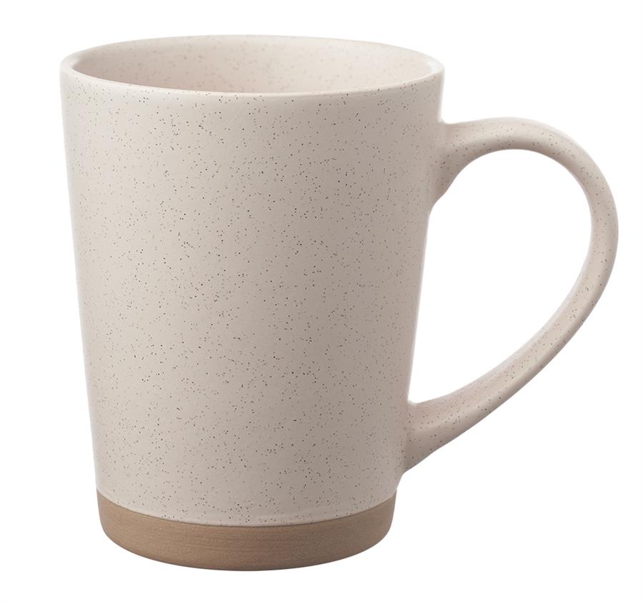 Nebula Speckled Clay Coffee Mugs -16 oz - Cream