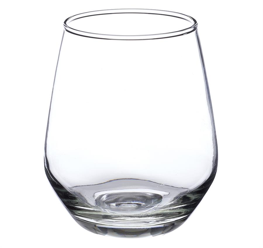 Stemless Wine Glasses - 12 oz - Clear