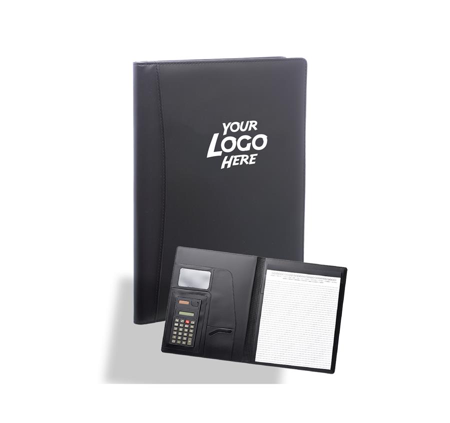 Calculator PU Leather Portfolios