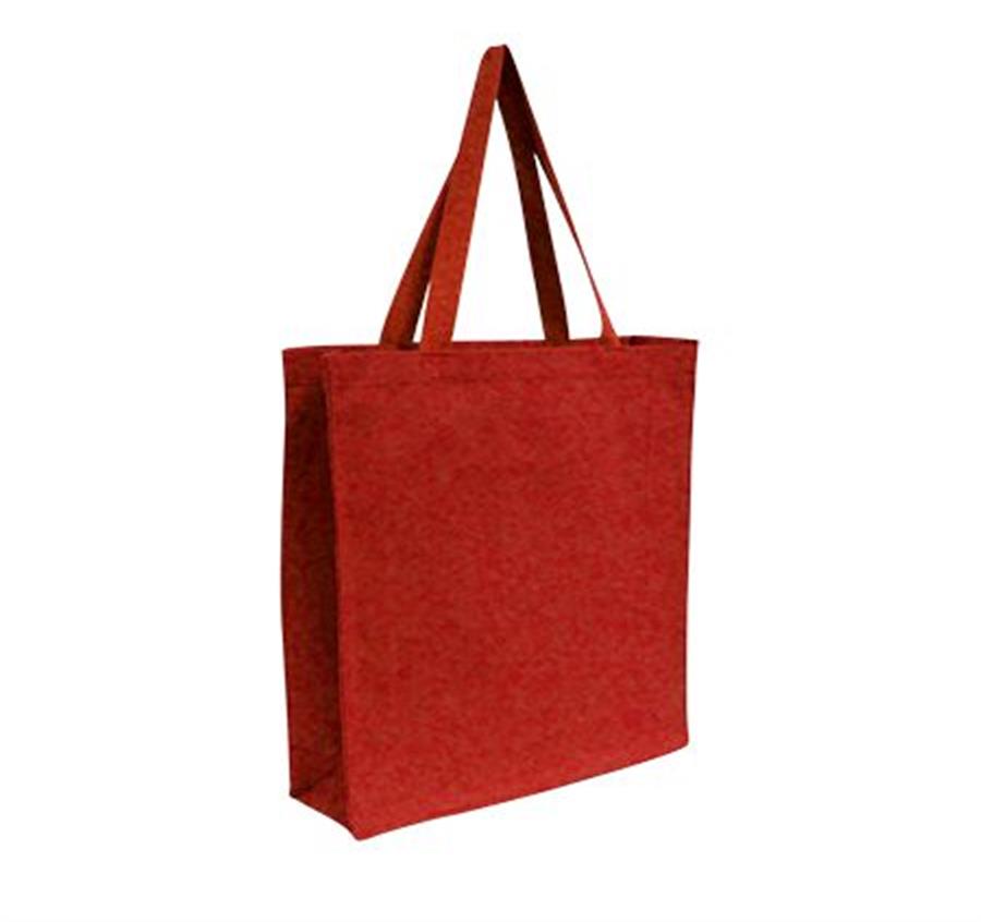 Promotional Canvas Shopper Tote - Red