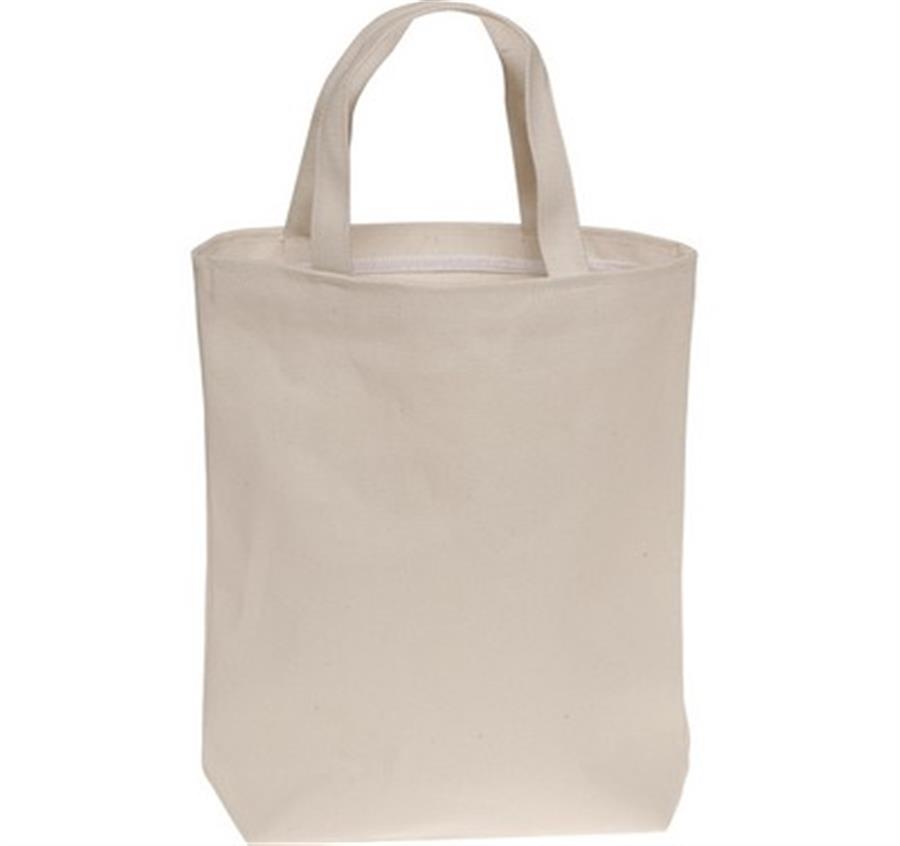 18 oz Cotton Canvas Tote Bag - Natural