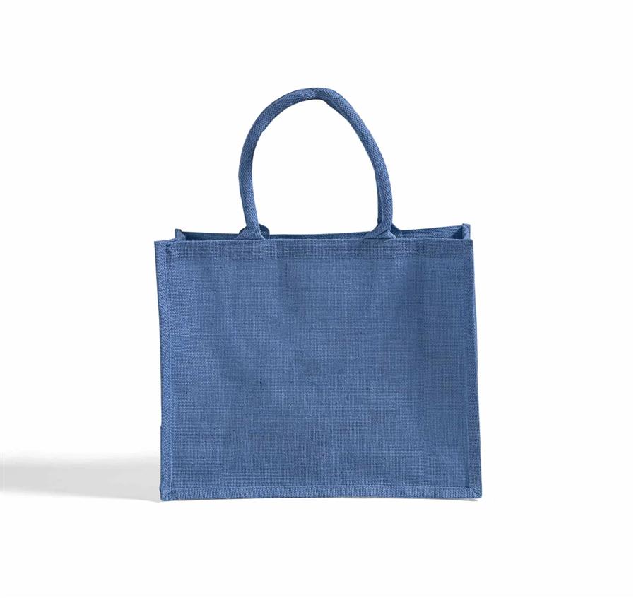 Market Jute burlap Bag - Navy