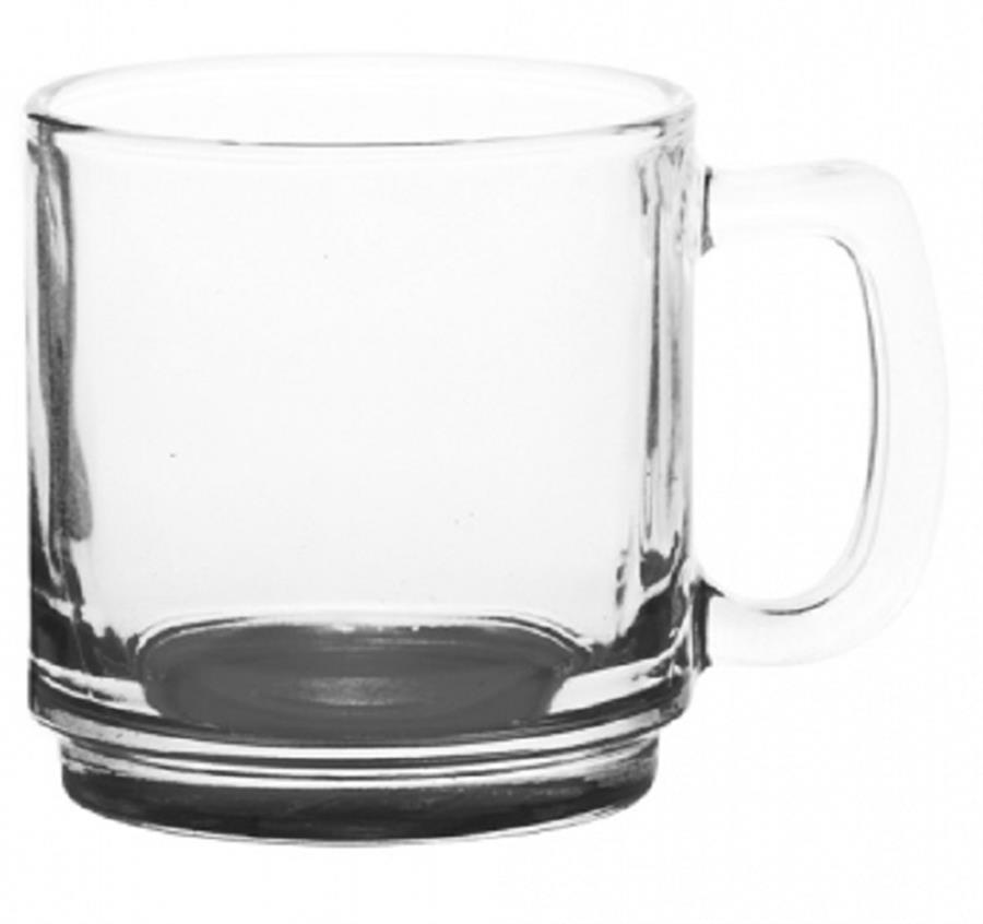 Glass Coffee Mugs - Black