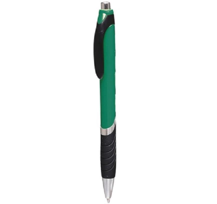 Rubber Grip Ballpoint Pens - Dark Green