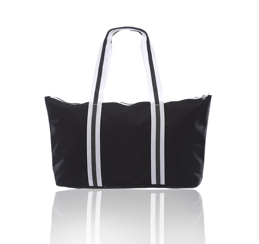 Poly Canvas Sport Tote Bag - Black