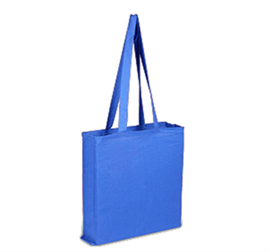 Sheeting Economical Tote Bag with All Side Gusset - Royal