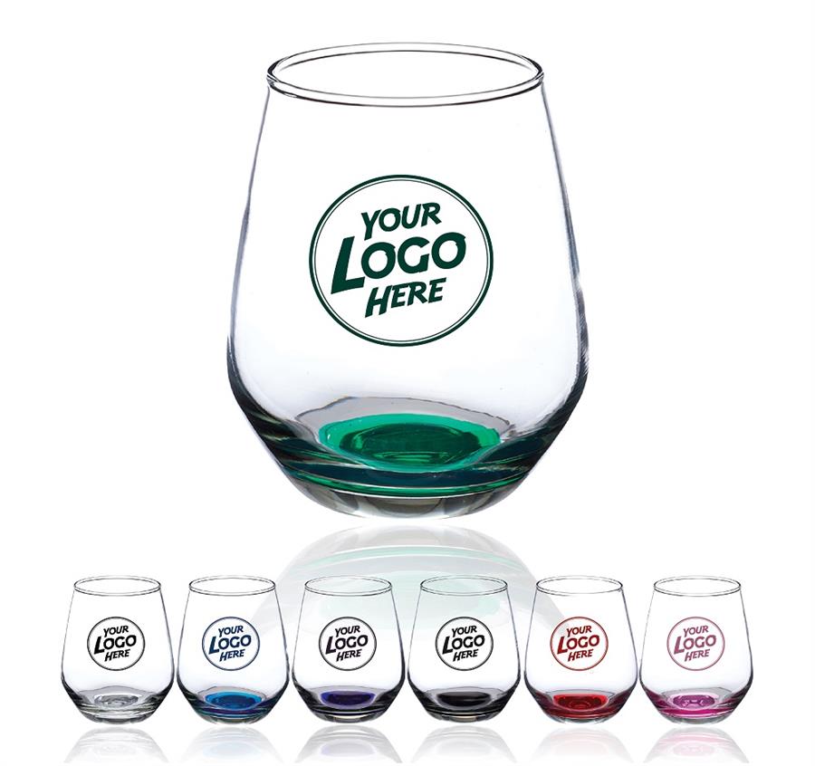 Stemless Wine Glasses - 12 oz