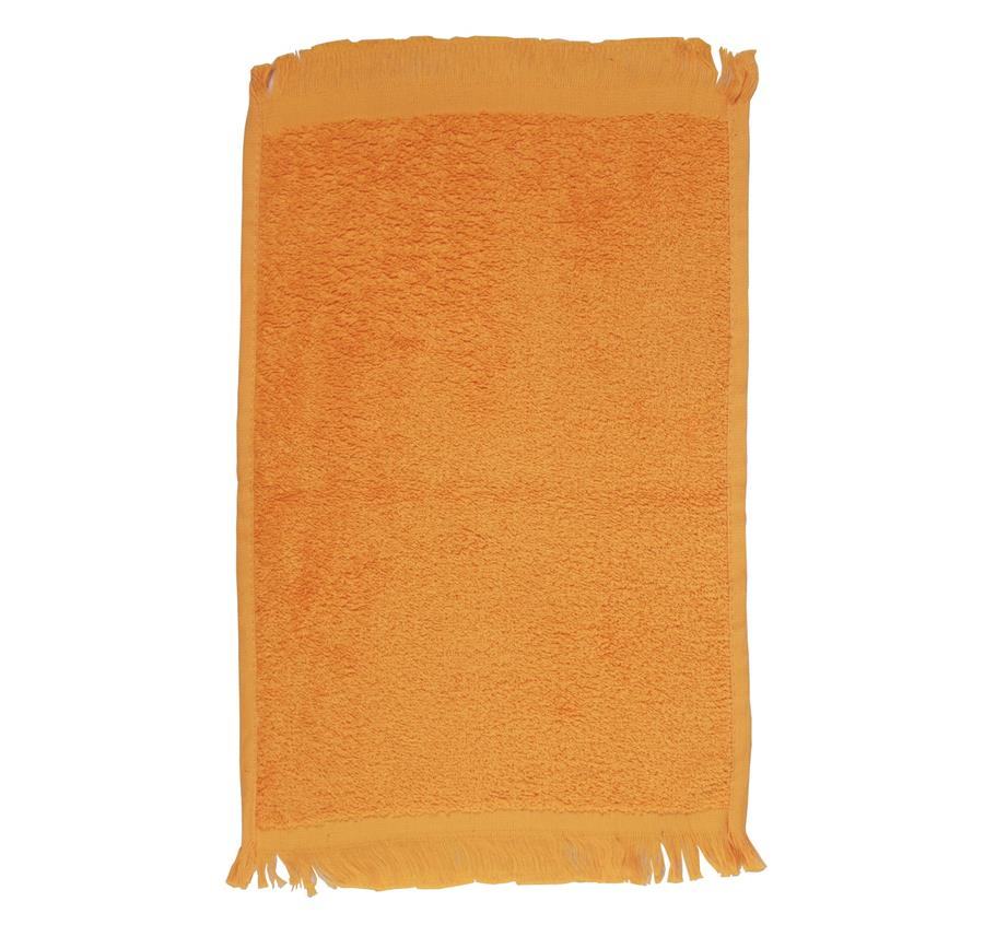 Fingertip Towel Fringed Ends - Gold