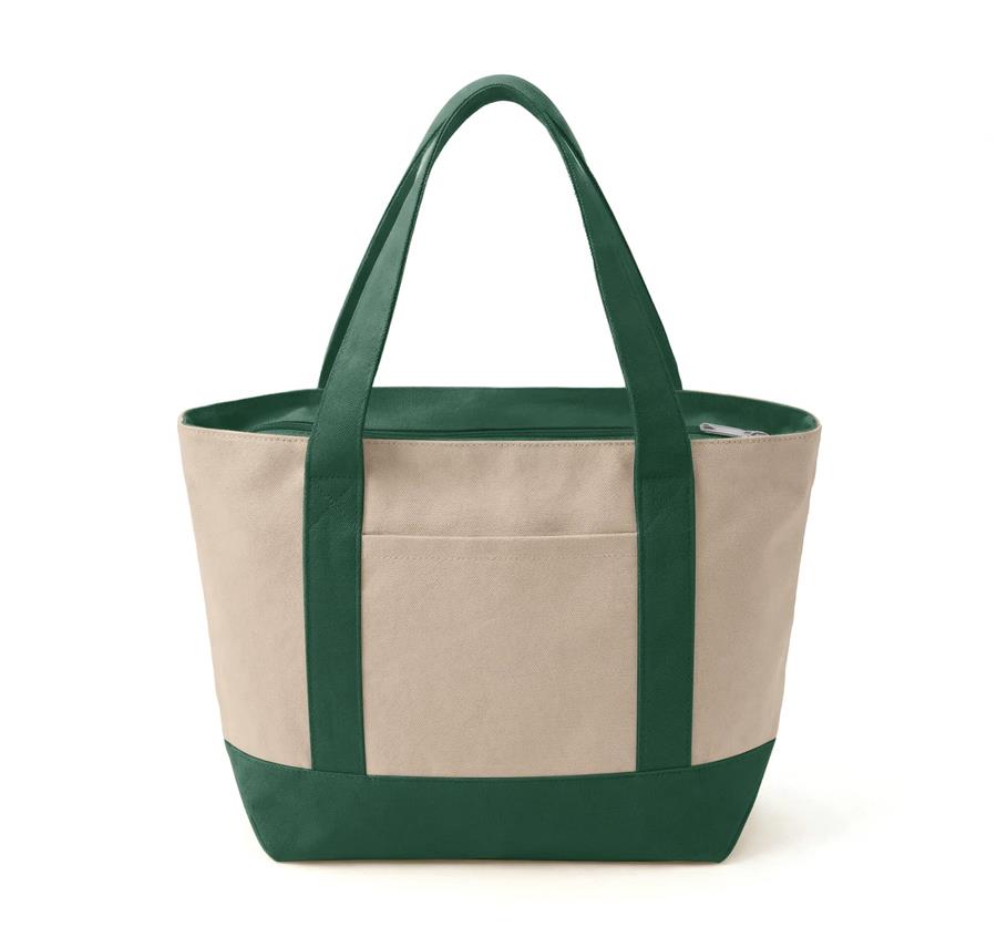 Mini Iconic Zipper Shopping Bag - Green